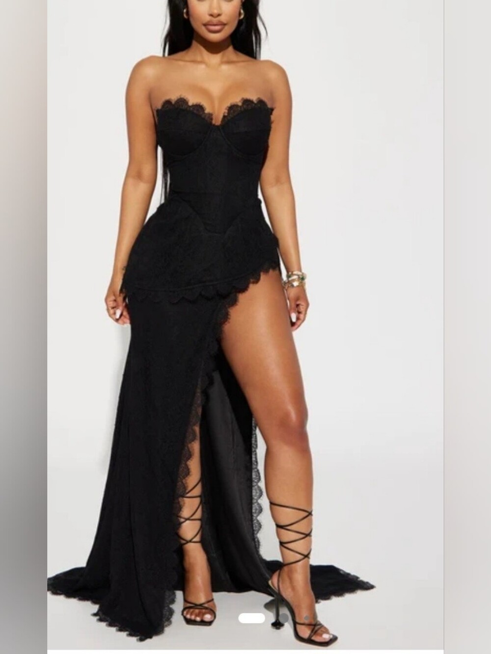 NWT Fashion Nova Katrina Lace Gown Dress Size 3X